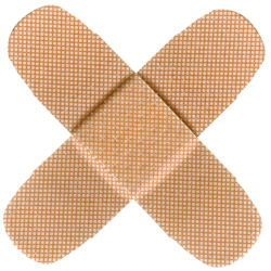 band aids in the shape of an x