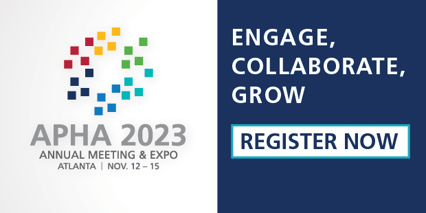 APHA 2023 Annual Meeting & Expo, Atlanta, Nov. 12-15. Engage, Collaborate, Grow. Register Now.