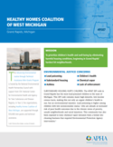 Healthy Homes Coalition of Western Michigan grantee profile first page