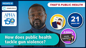 How does public health tackle gun violence?