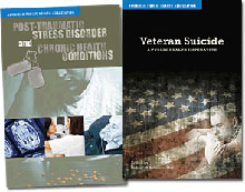 PTSD and Veterans Suicide book covers
