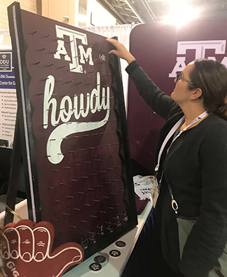 woman playing plinko