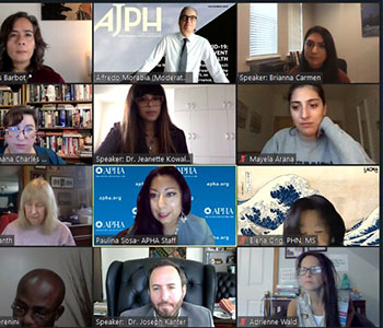 12 people on Zoom screen