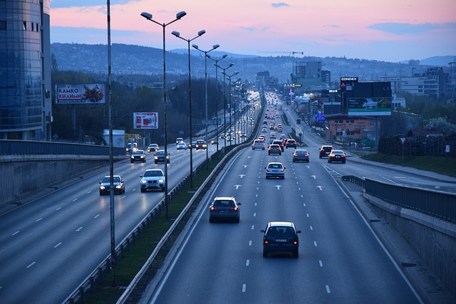 Highway at night