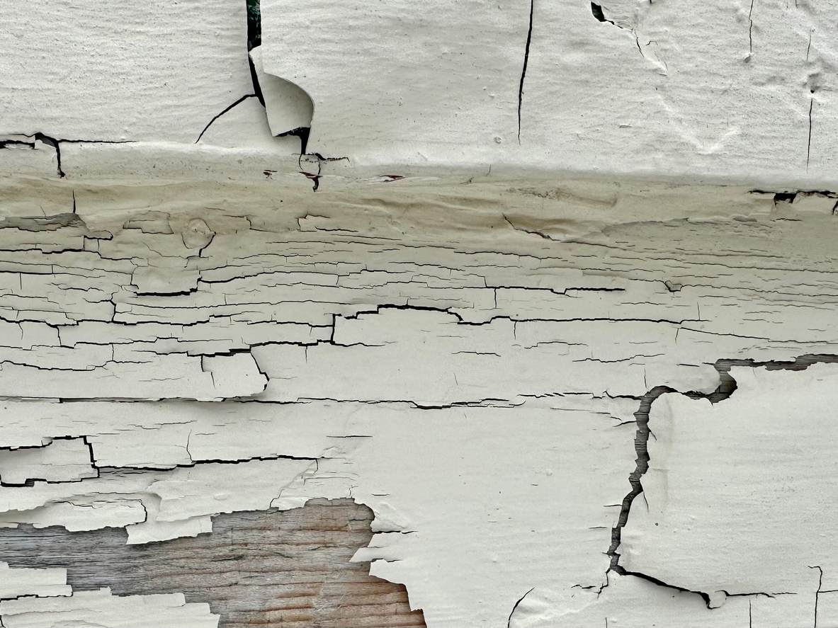 Chipped lead paint