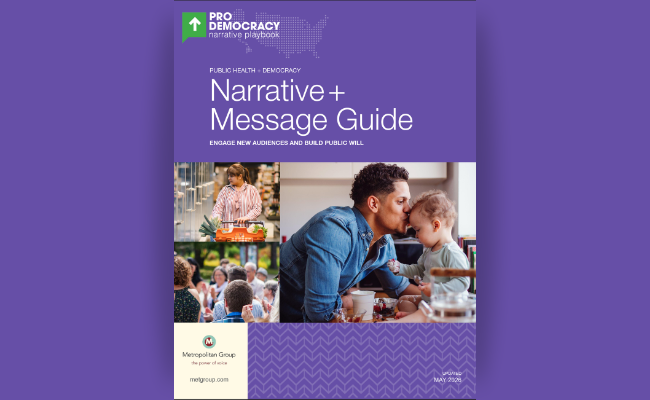 Cover of A New Narrative Resource to Advance Public Health and an Inclusive Democracy