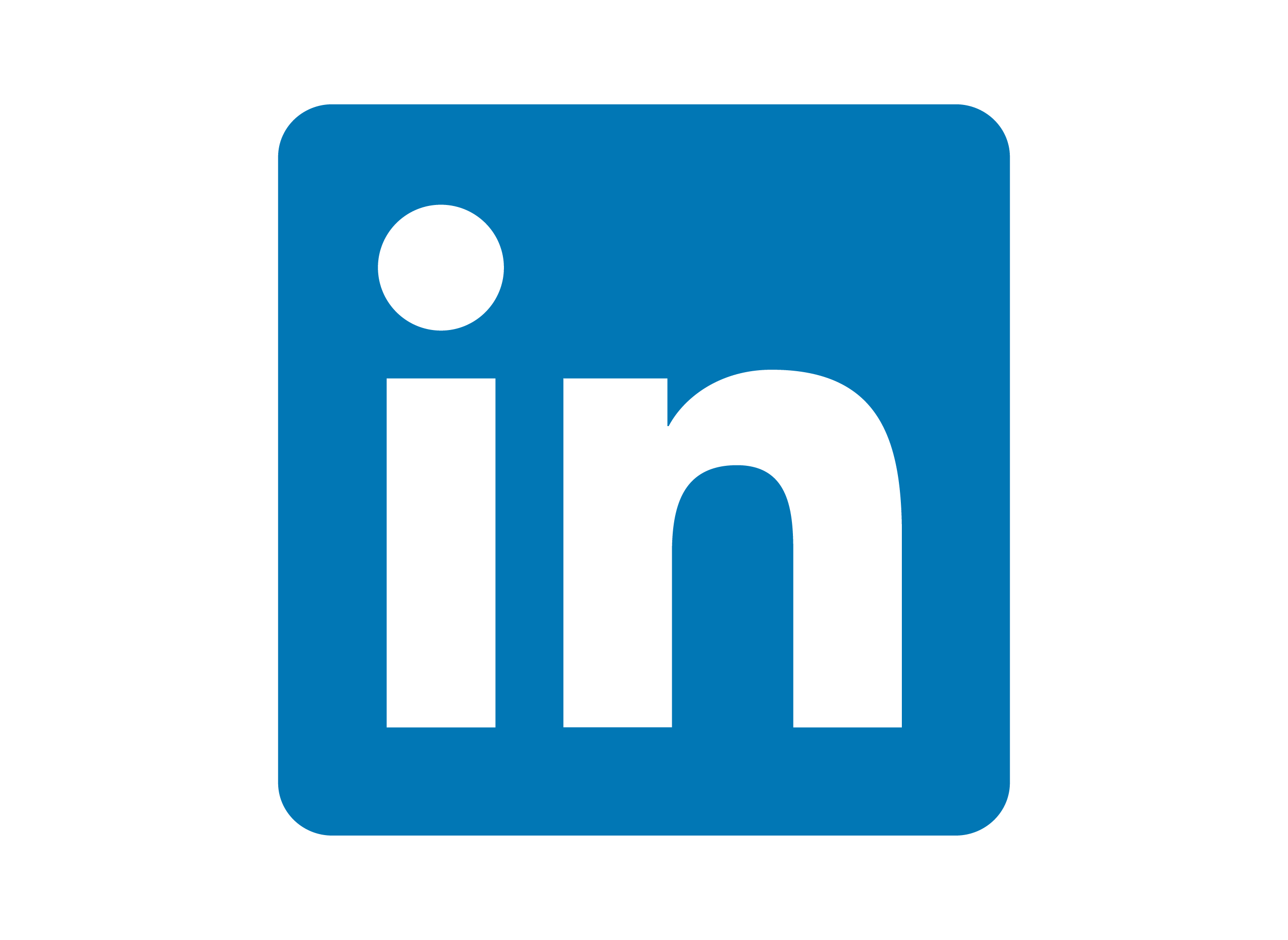 Blue LinkedIn icon