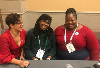 Jessica Roach, Chanel Porchia and Angela D. Ainia