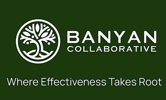 Green and white Banyan Collaborative logo