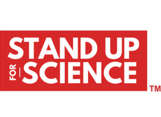 Red stand up for science logo