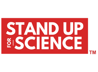 Red stand up for science logo