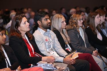 Annual Meeting attendees listening to speaker