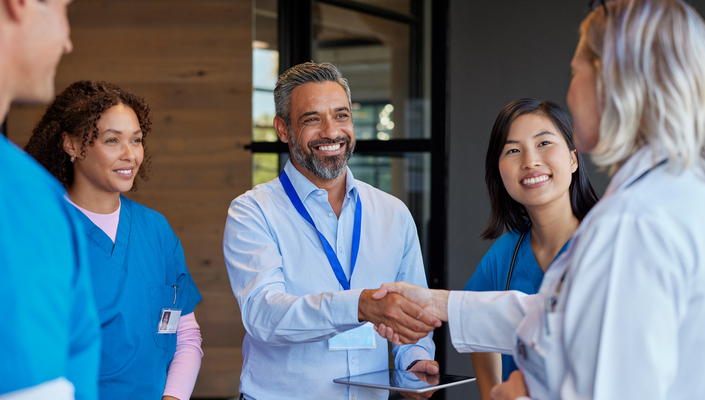Partnership handshake