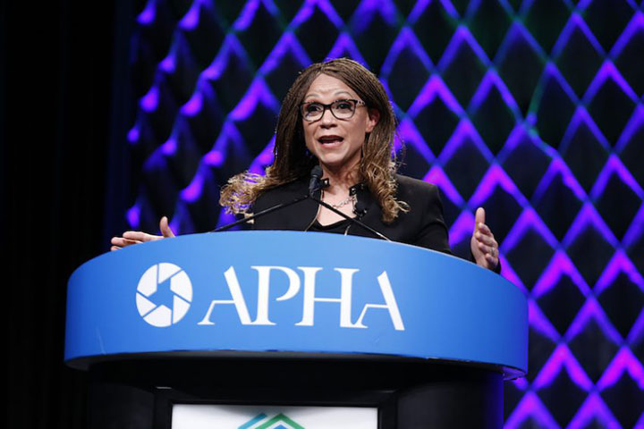 Melissa Harris-Perry at APHA lectern