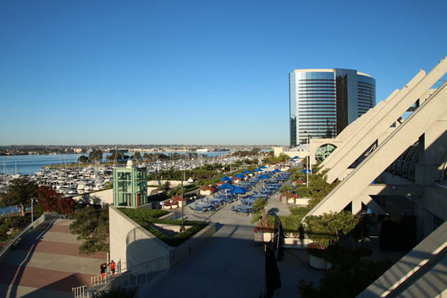 aerial view of San Diego Convention Center