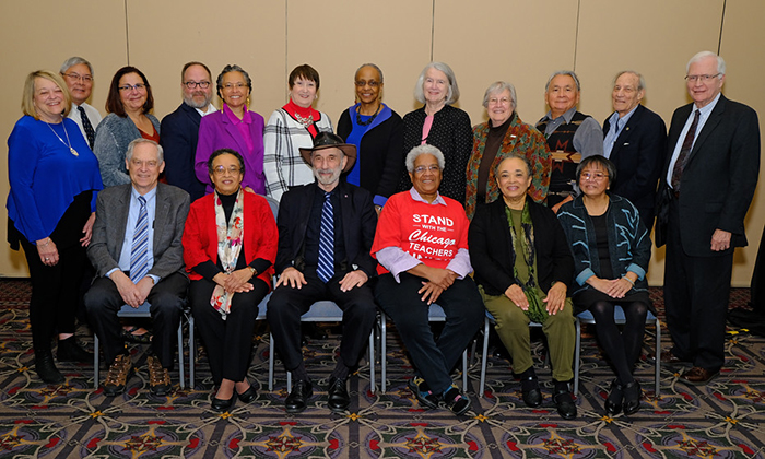 APHA past presidents pose for photo