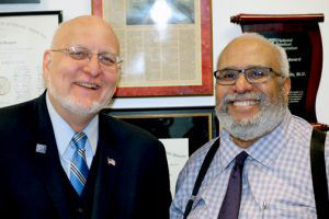 Robert Redfield and Georges Benjamin smiling