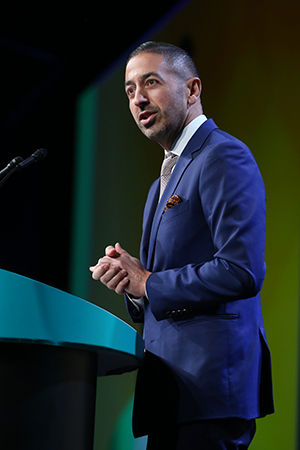 Sandro Galea at lectern