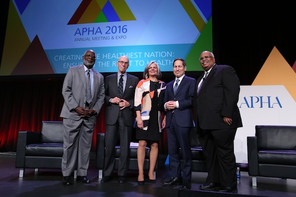 David Satcher, Jeffrey Koplan Julie Gerberding, Tom Frieden and Georges Benjamin