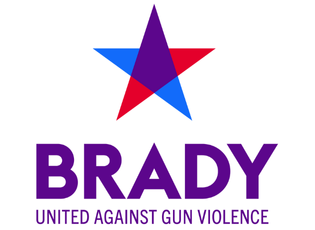 Brady logo with red and blue star
