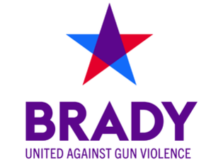 Brady logo with red and blue star