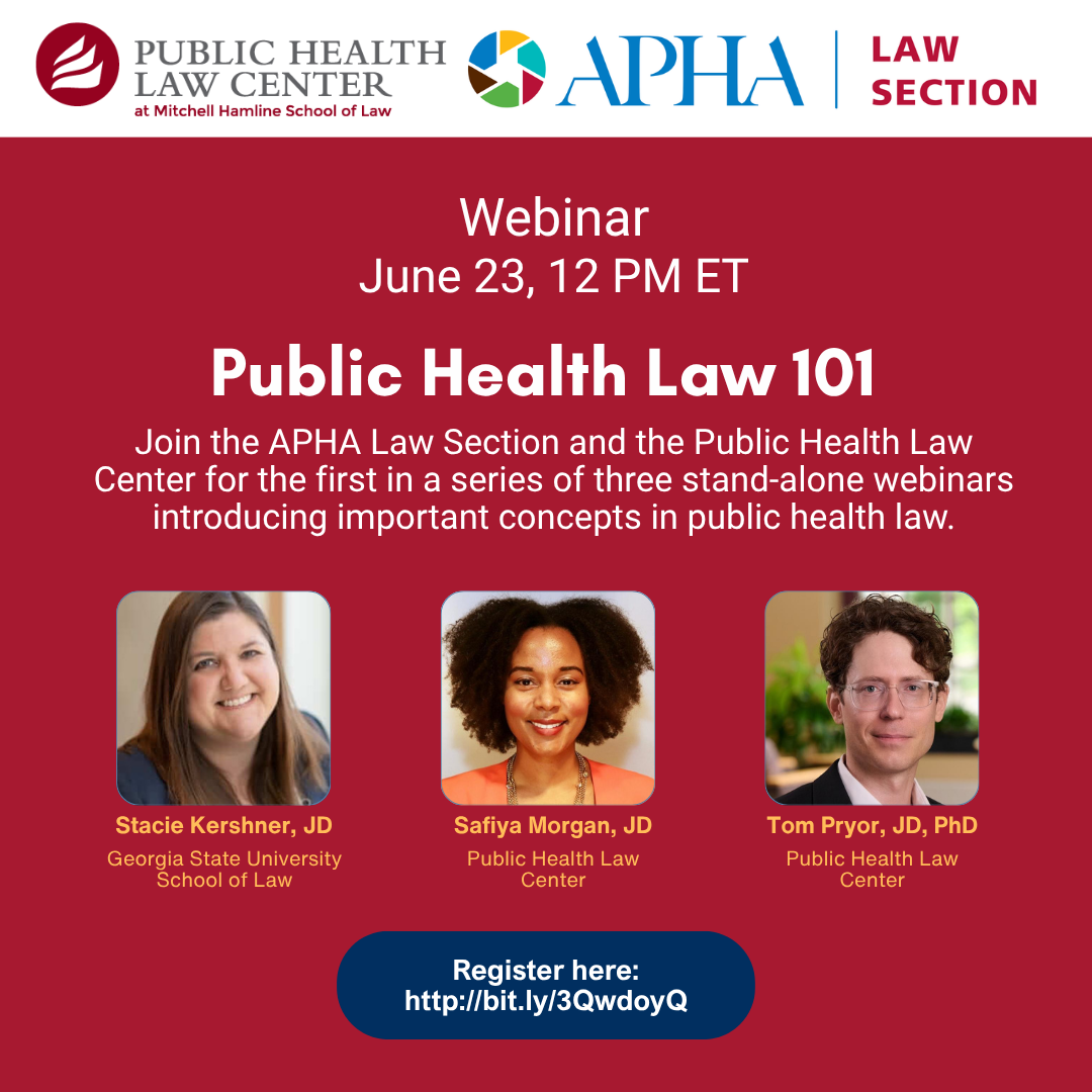 Public health law 101 webinar 