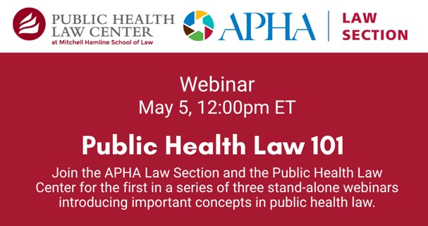 Public health law 101 webinar 