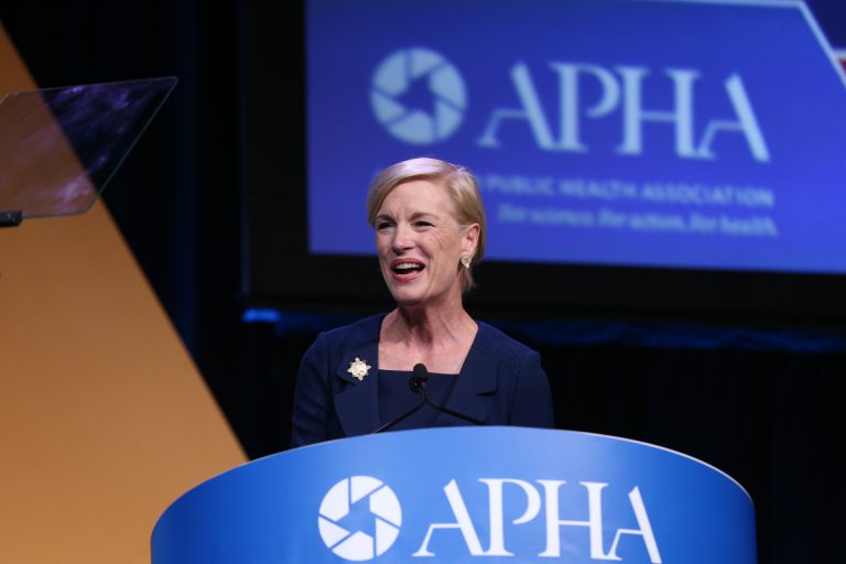 Cecile Richards on stage
