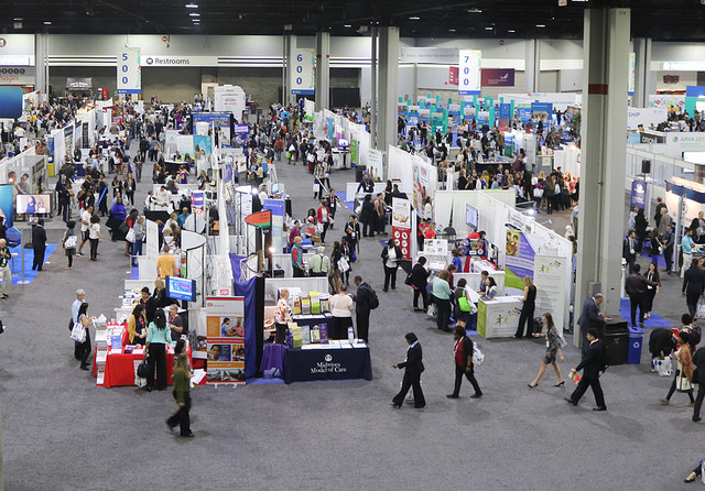 overhead view of Public Health Expo
