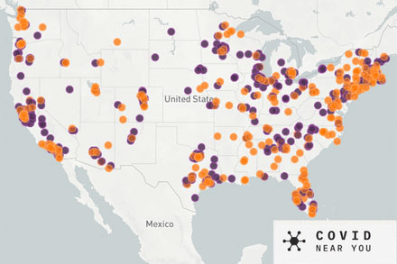 covid-near you map