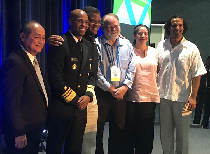 Godwin Higa, Jerome Adams, Anthony Iton, Steve Eldred, Diana Ross and Jesse Mills
