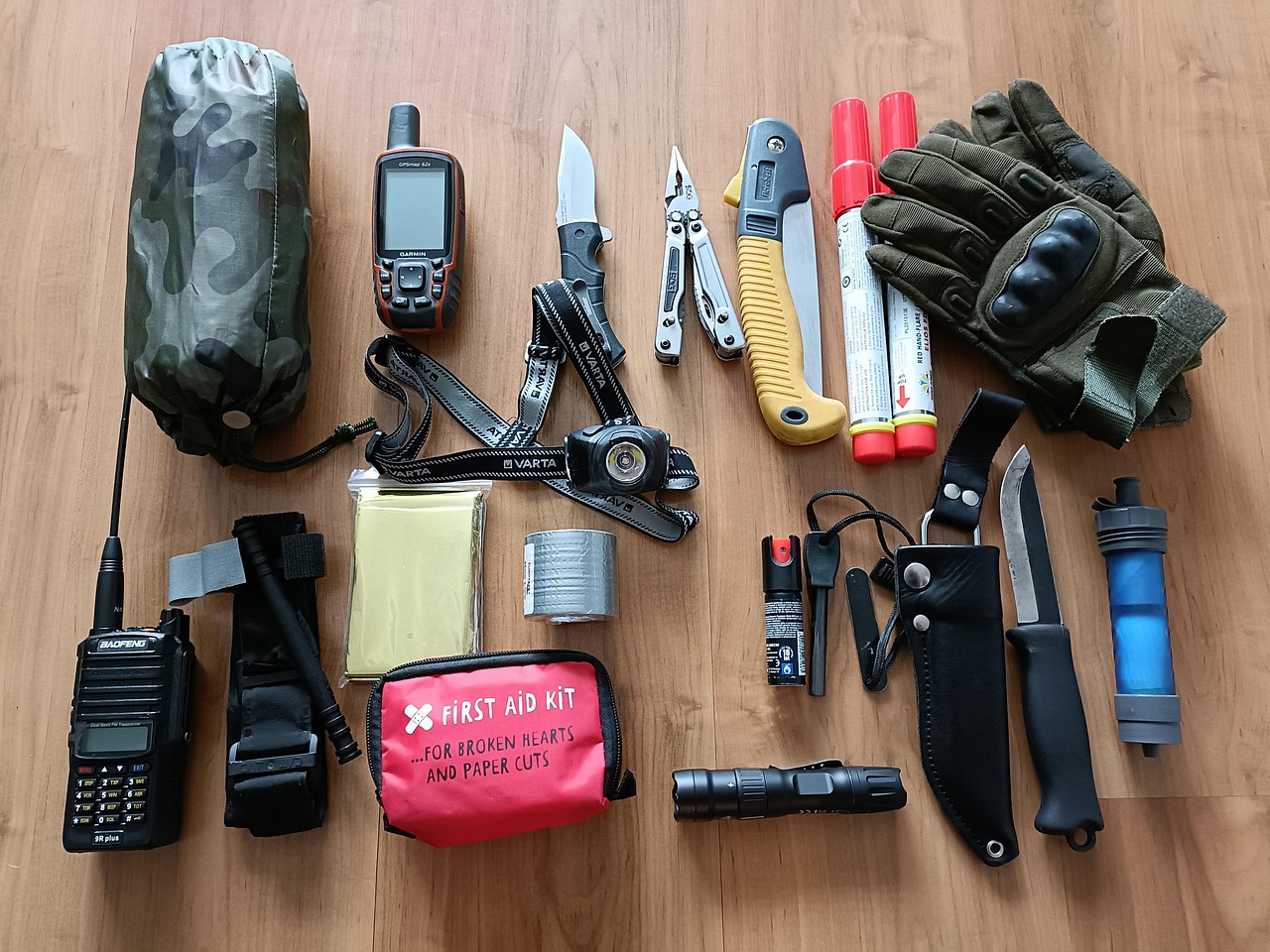Collection of stockpiled emergency items