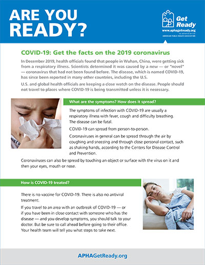 Are you Ready? Fact sheet on coronavirus