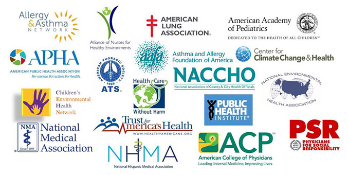 logos from 17 health and medical organizations